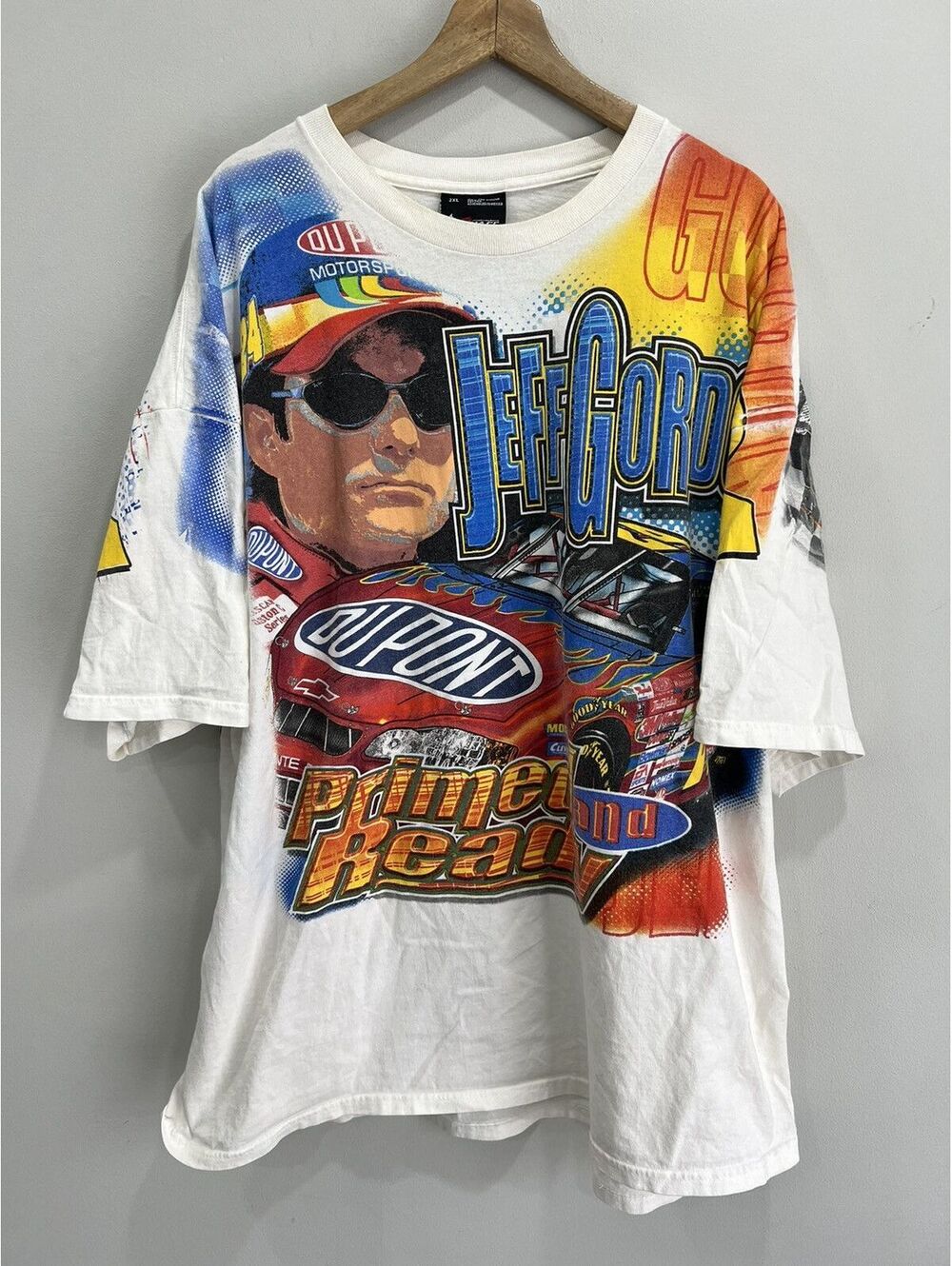 Vintage Jeff Gordon Tee Shirt All Over Print